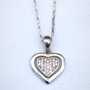 Dije - Corazón con Zirconia