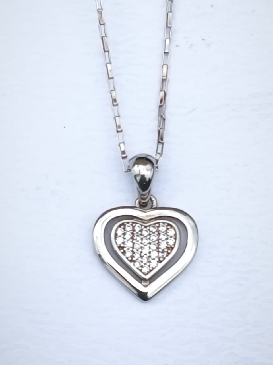 Dije - Corazón con Zirconia