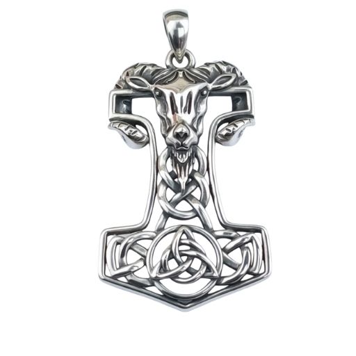 Dije Vikingo Carnero y Martillo Triskelion