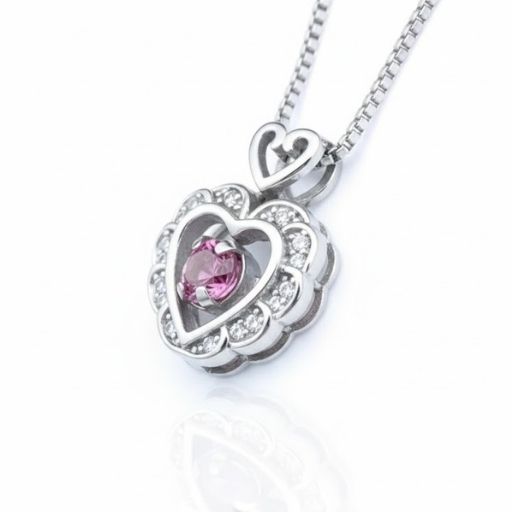 Collar Corazón de cristal - Image 3