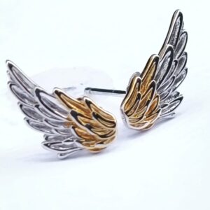 Aretes Historia - Alas de Ángel Doradas Topito