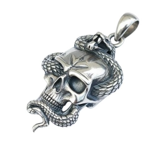 Dije - Calavera con serpiente - Image 2