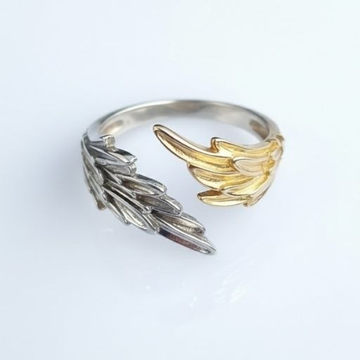 Anillo Historia - Alas de Ángel Doradas - Image 2