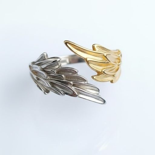 Anillo Historia - Alas de Ángel Doradas - Image 3