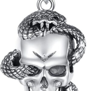 Dije - Calavera con serpiente