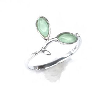 Anillo - Hojas de Jade