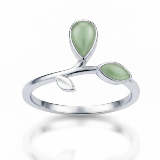 Anillo - Hojas de Jade