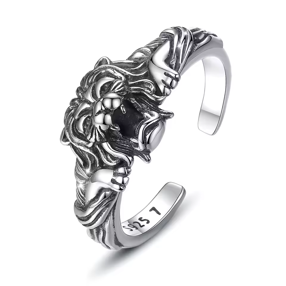 Anillo León de la antigua Roma