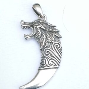 Dije Vikingo Colmillo de Lobo