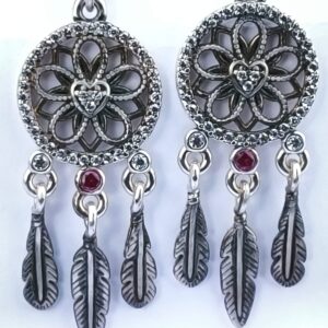 Aretes Mandala Roja
