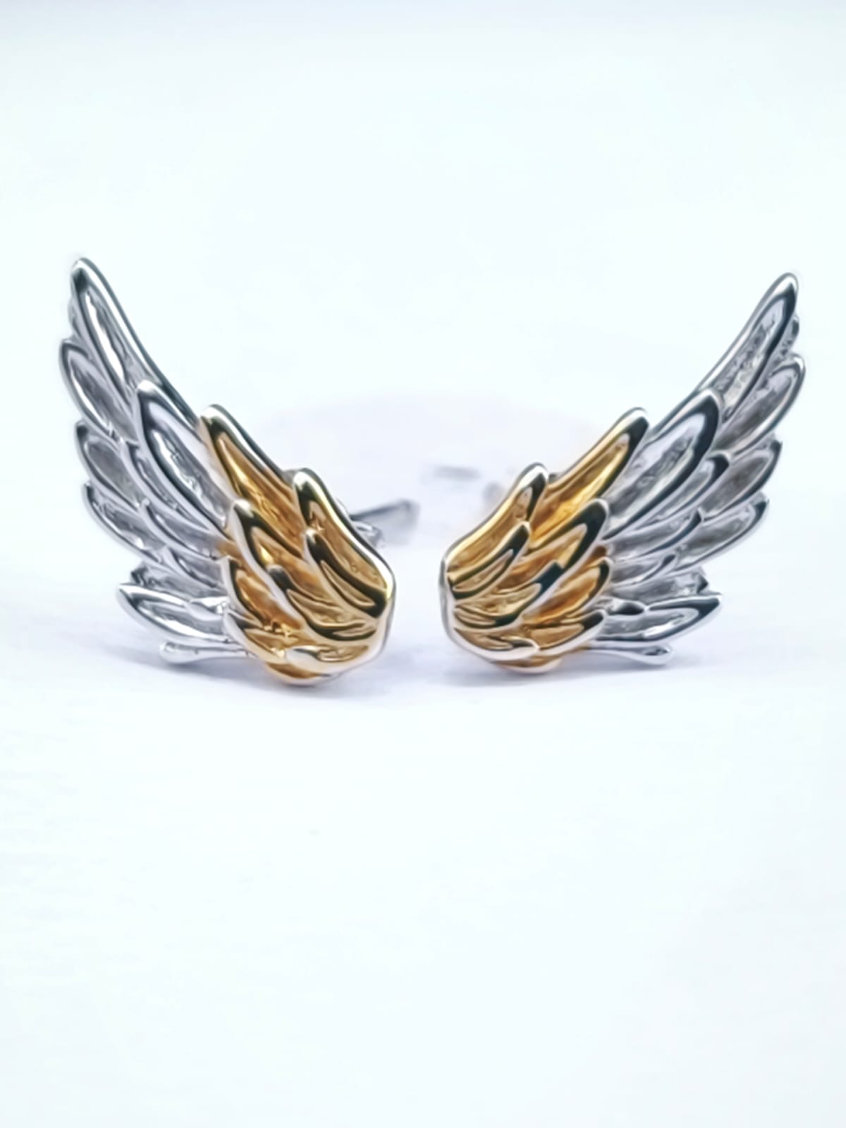 Aretes Historia - Alas de Ángel Doradas Topito - Image 3
