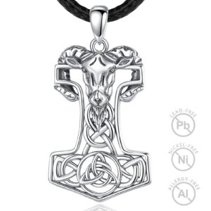 Dije Vikingo Carnero y Martillo Triskelion