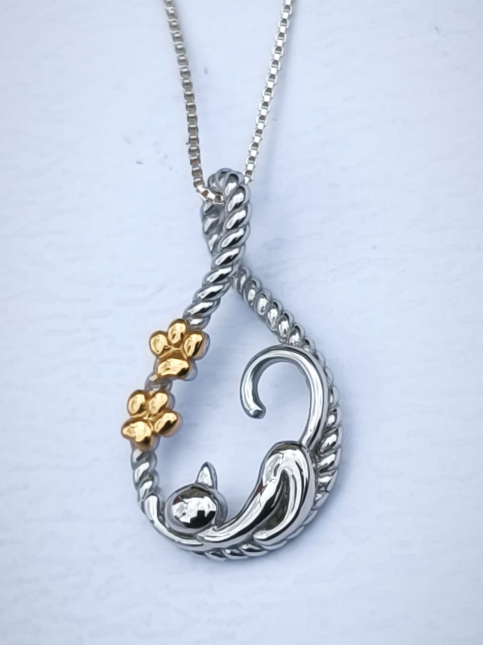 Dije Gato Con Flores - Image 2