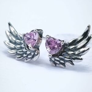 Aretes Corazón Sakura Card Captor