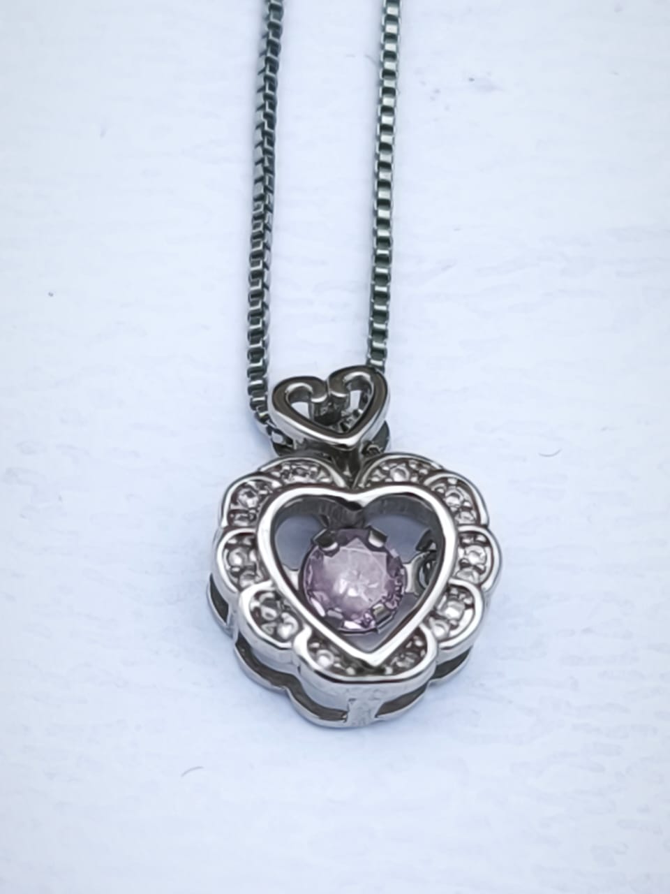 Collar Corazón de cristal - Image 3