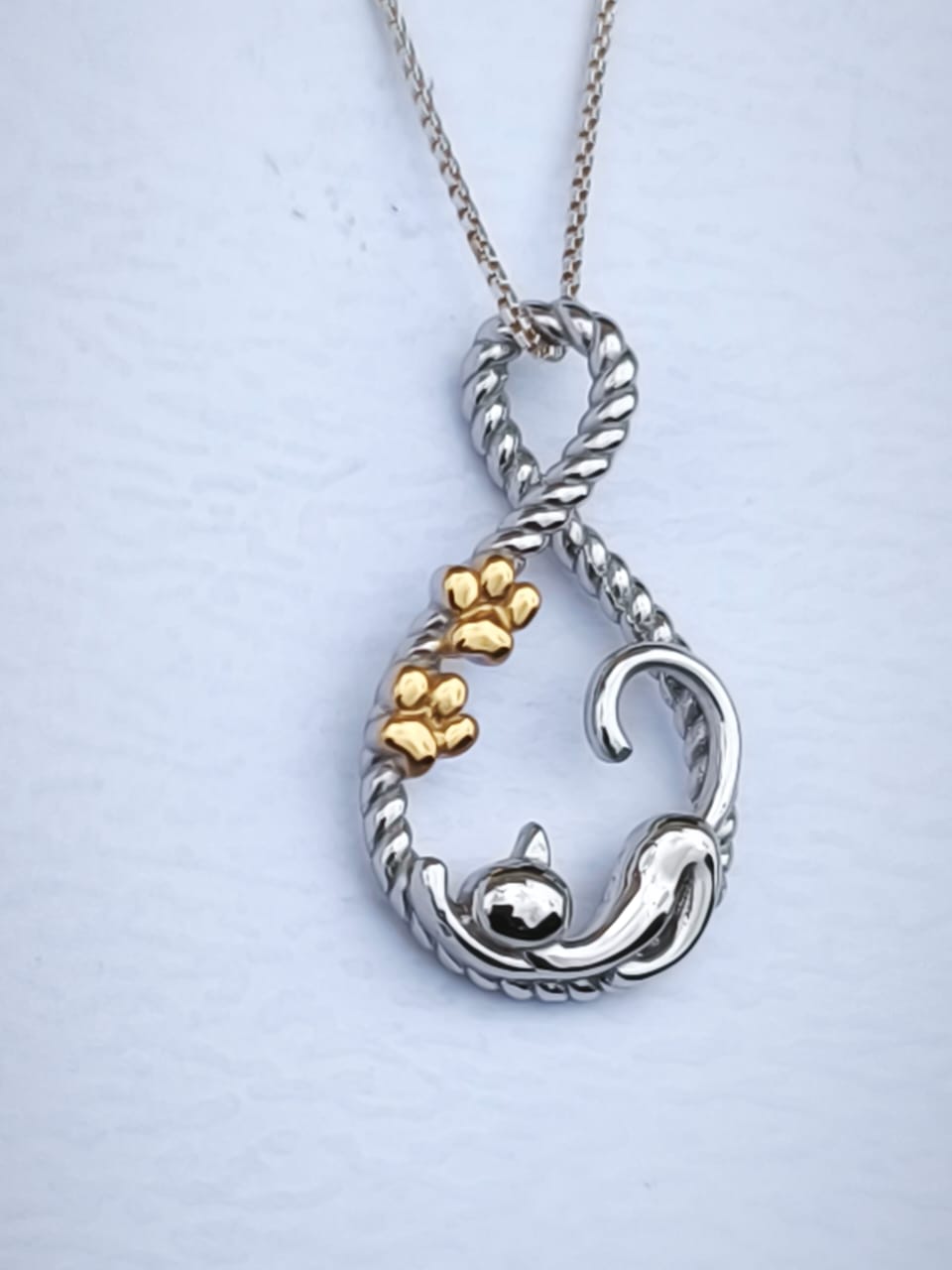 Dije Gato Con Flores - Image 3