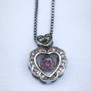 Collar Corazón de cristal