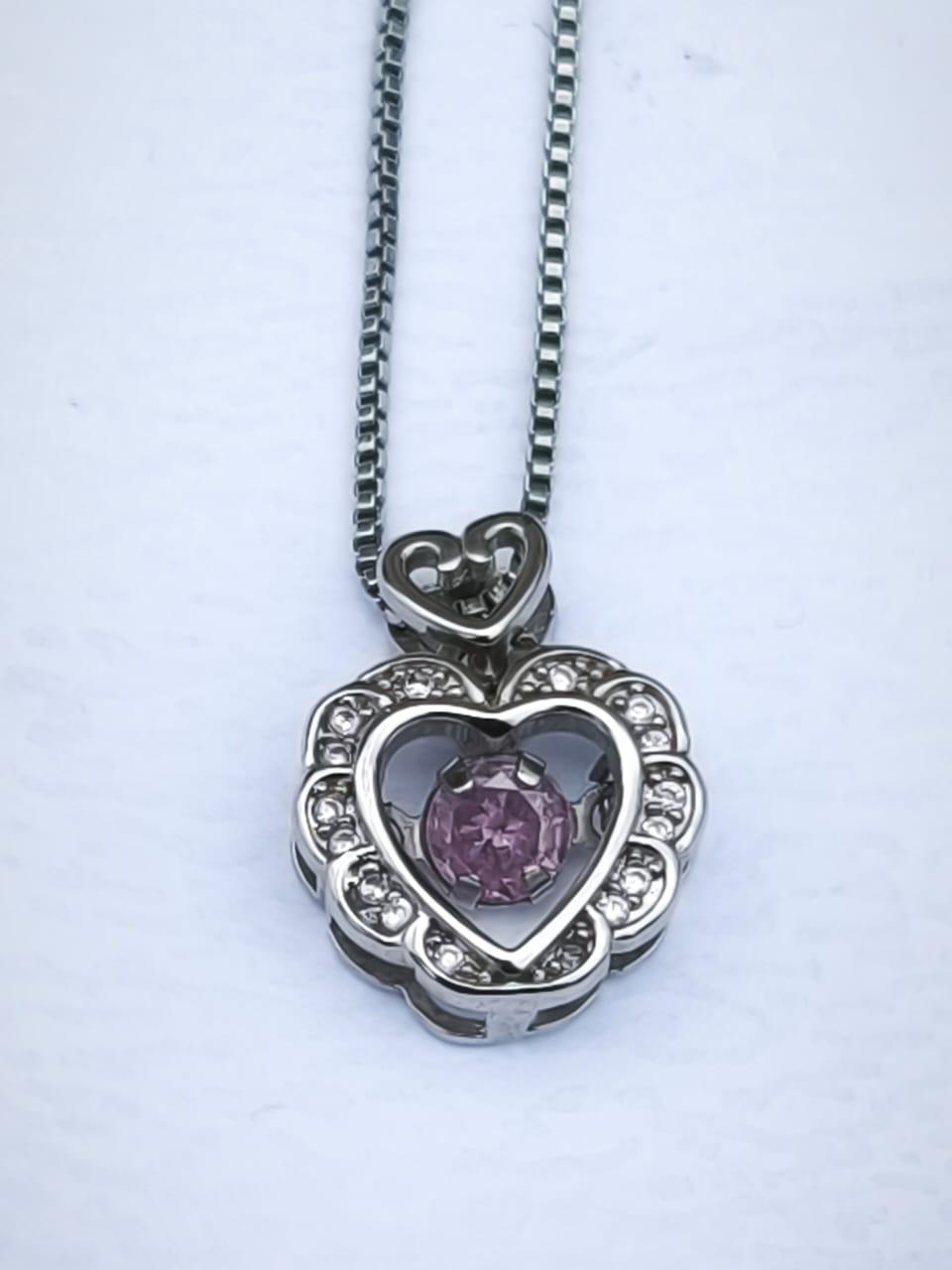 Collar Corazón de cristal