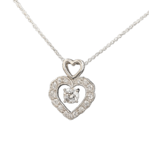 Collar Corazón de cristal