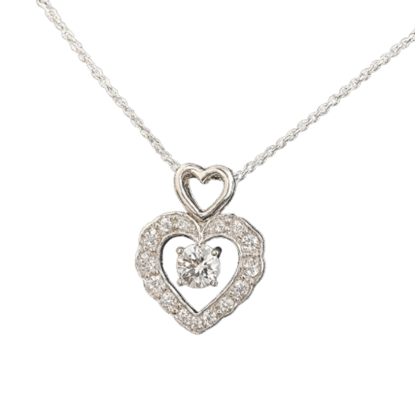 Collar Corazón de cristal