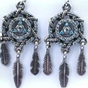 Aretes Mandala Azul
