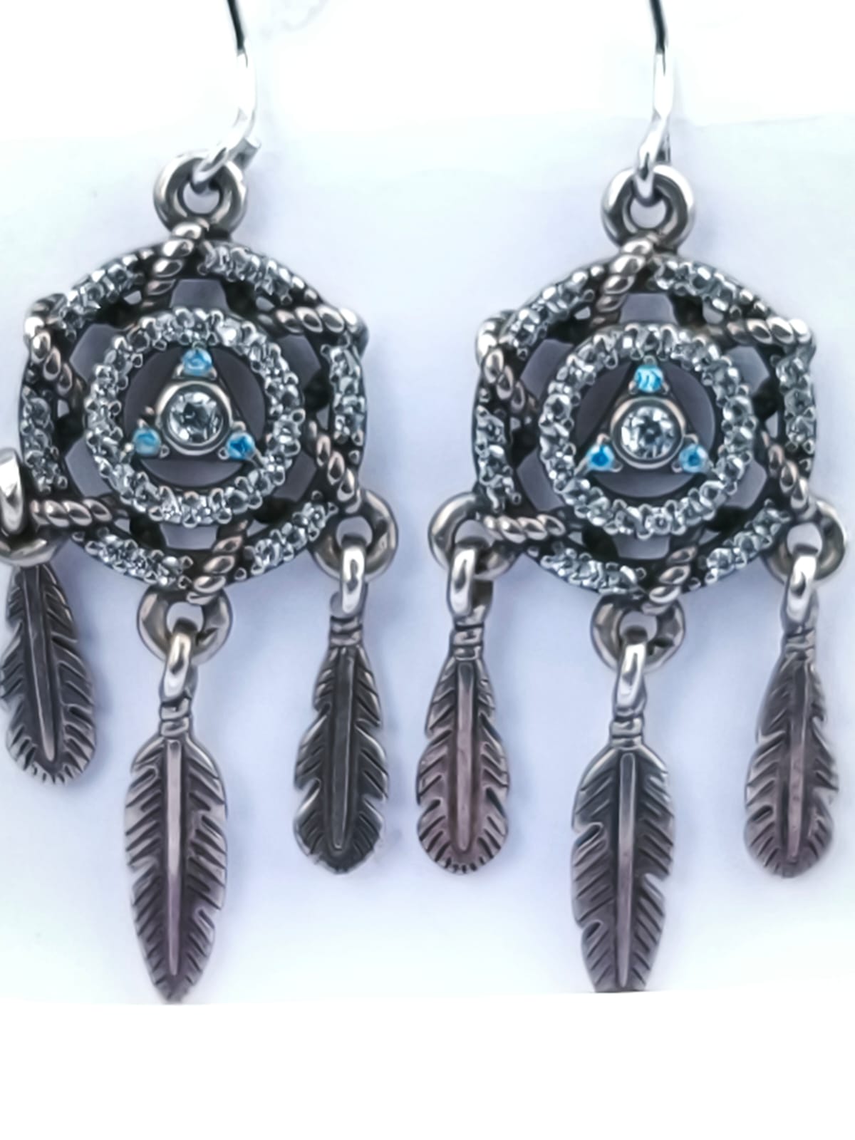 Aretes Mandala Azul